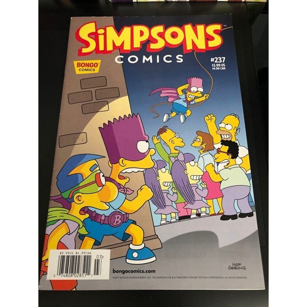 Simpsons Comics #237-Bongo Comics-BARTMAN Low Print-Ian Boothby-Tone Rodriguez